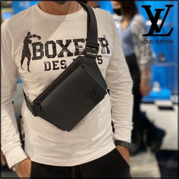 Louis Vuitton LV M57081 Aerogram Takeoff Unisex Sling Bag WIth Dust Bag - LABLEWHORE.COM