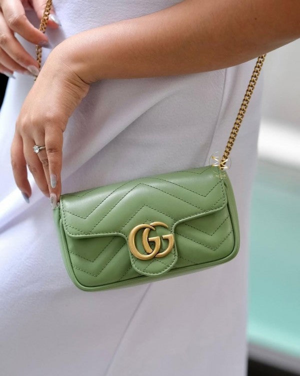Gucci GG Marmont Mini Matelasse Shoulder Bag With Box & Dust Bag