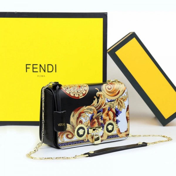 Versace Jeans Couture Crystal Medusa Shoulder Bag