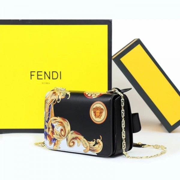 Versace Jeans Couture Crystal Medusa Shoulder Bag