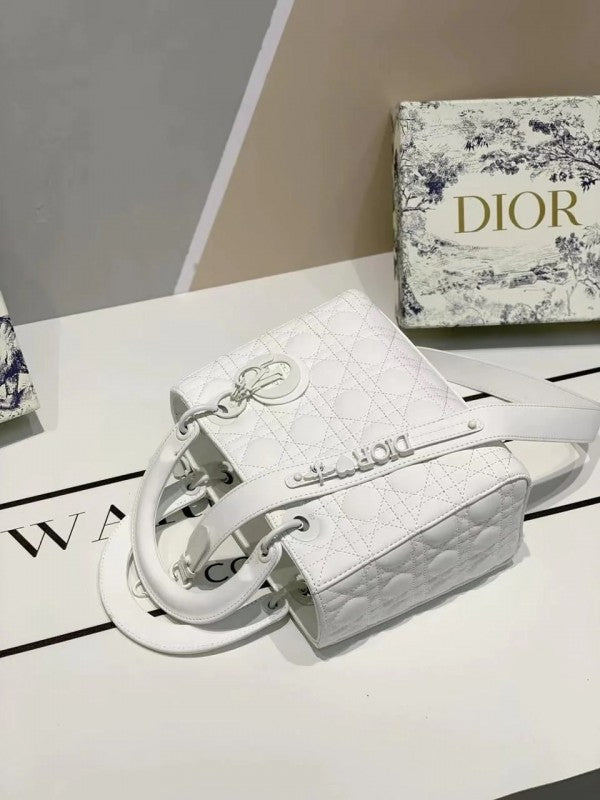 Dior Lady My ABC Matte White With OG Box & Dust Bag
