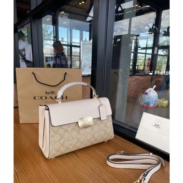 Coach Eliza Top Handle Premium Crossbody Bag With OG Magnetic Gift Box