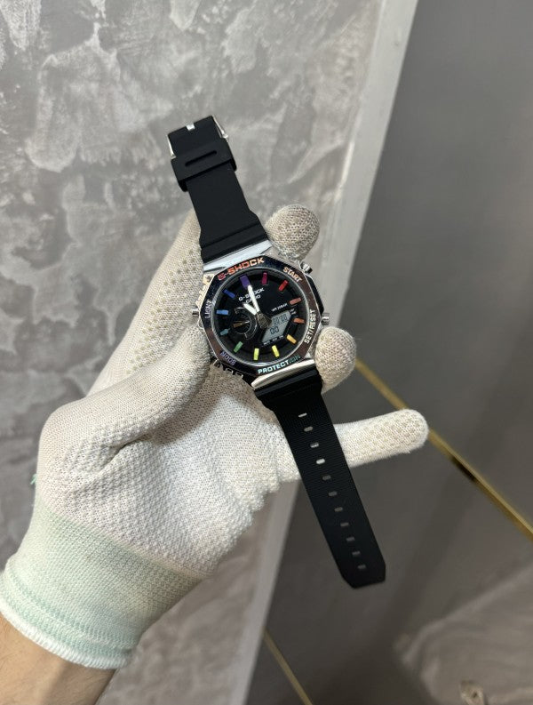 G - Shock Silver Metal Dial Rainbow 44mm Premium Watch