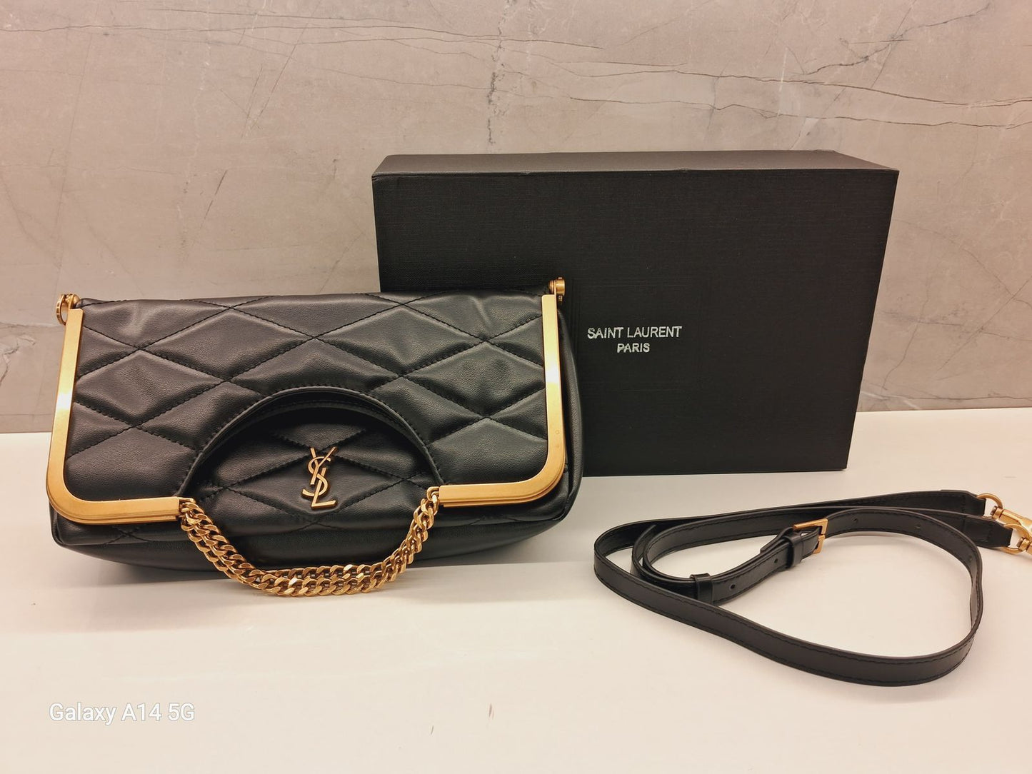 Ysl Quiltted Envelope Bag