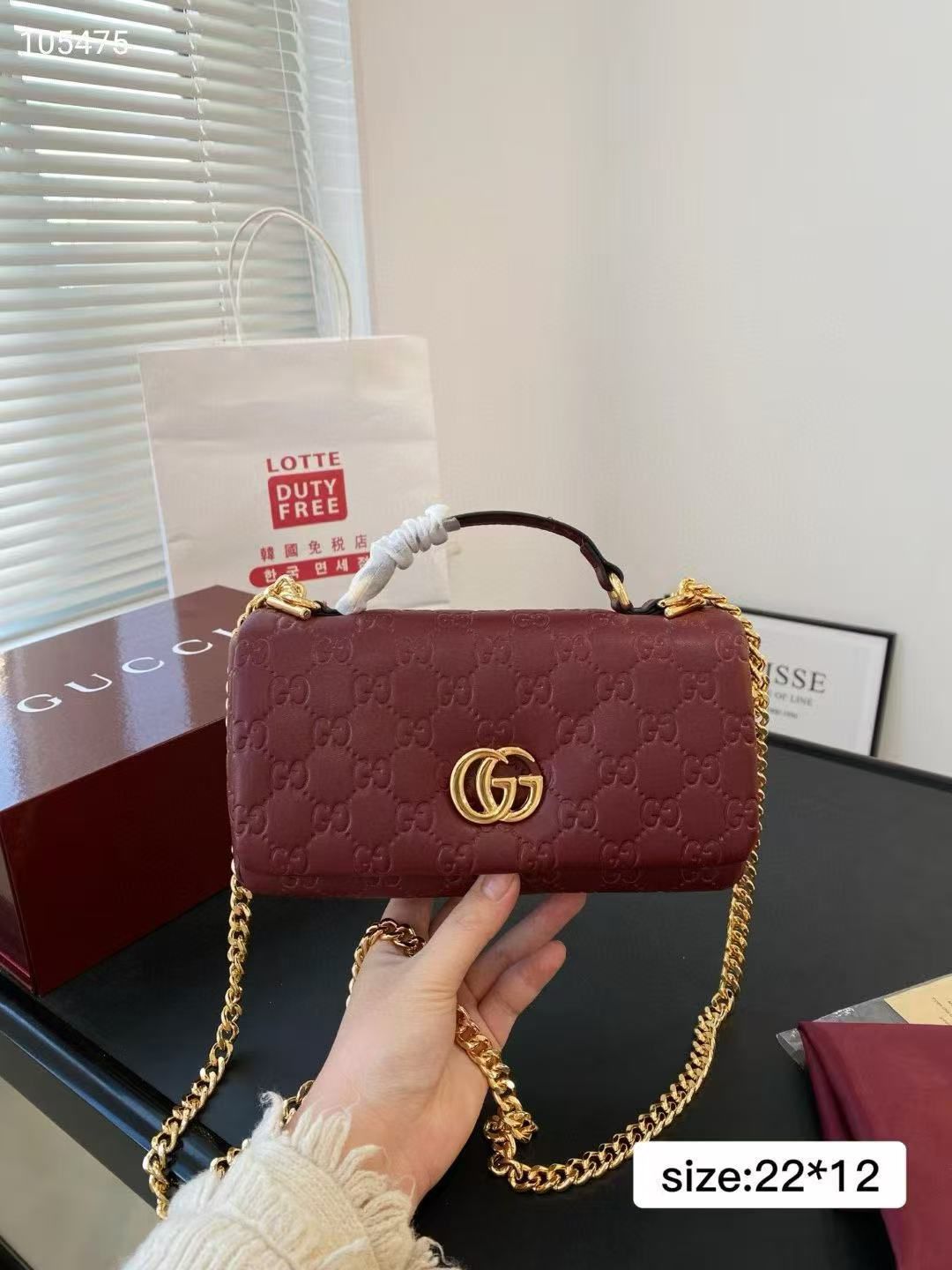 GUCCI GG MILANO TOP HANDLE SHOULDER BAG