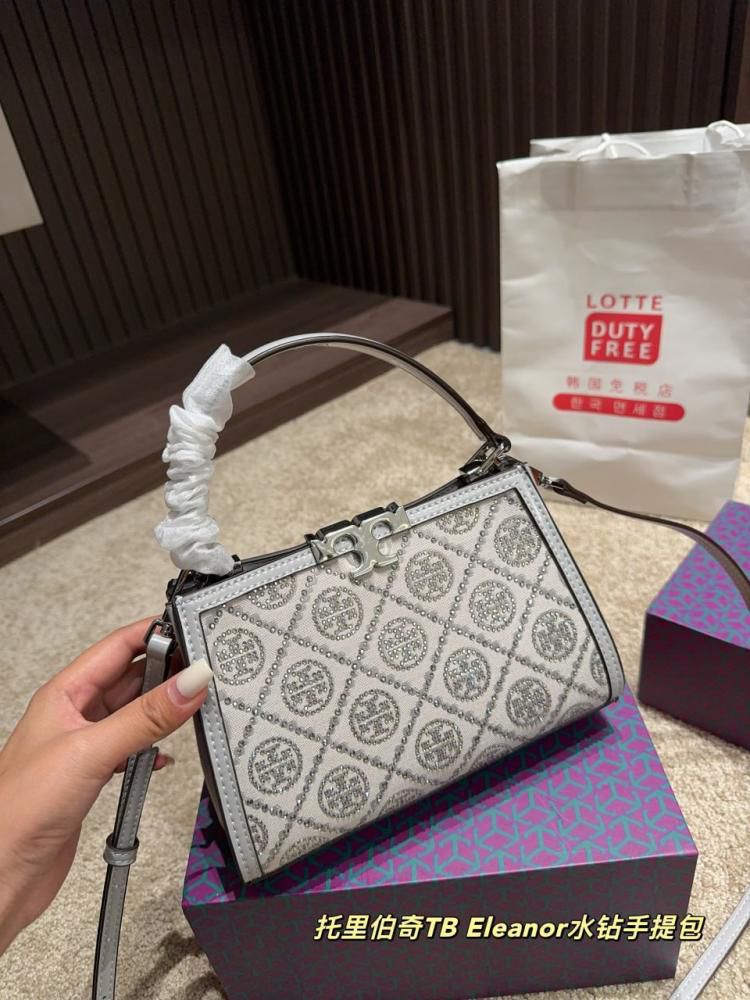 TORY BURCH T MONOGRAM CRYSTAL EMBELLISHED LOGO