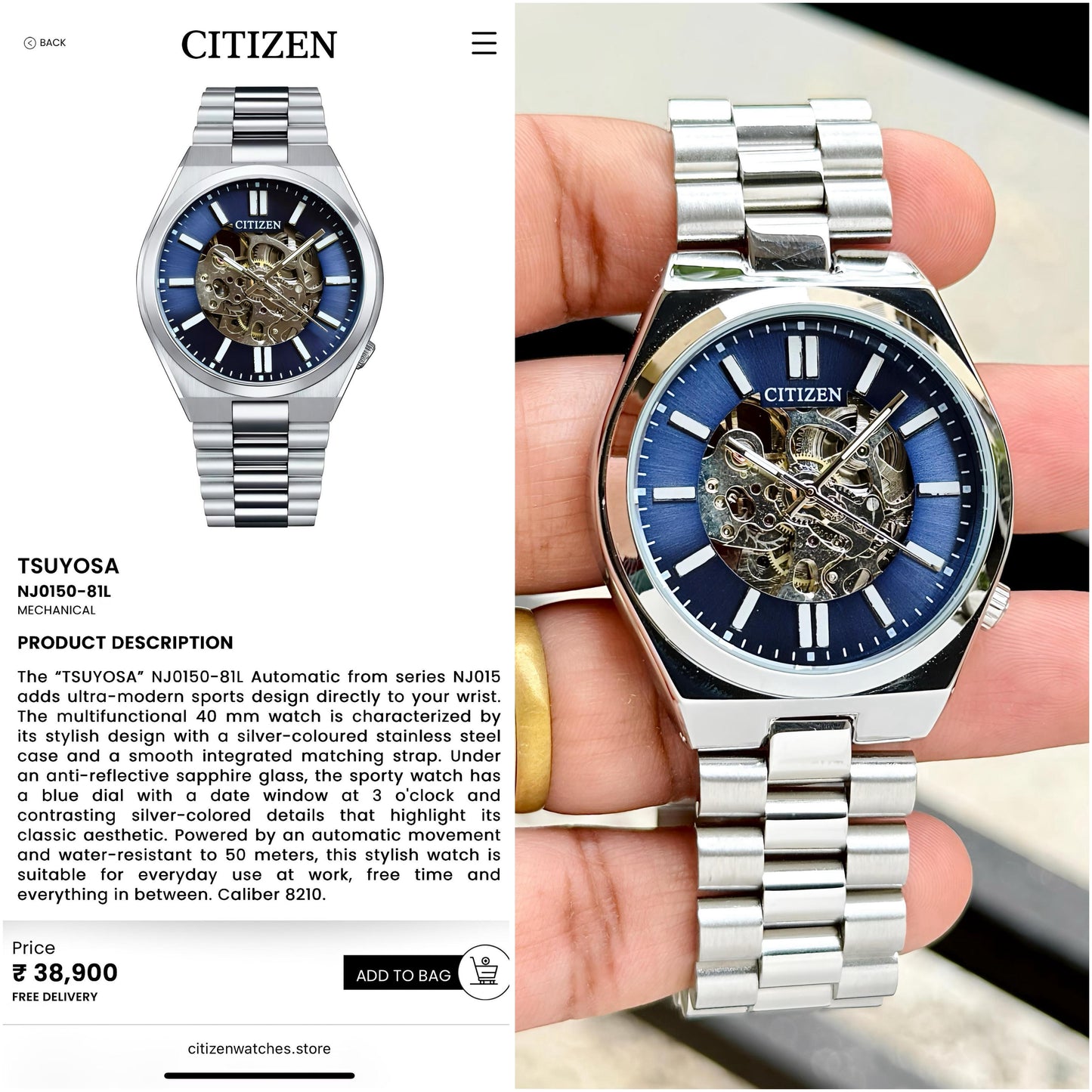 Citizen Tsuyosa Original Model Series Now Available