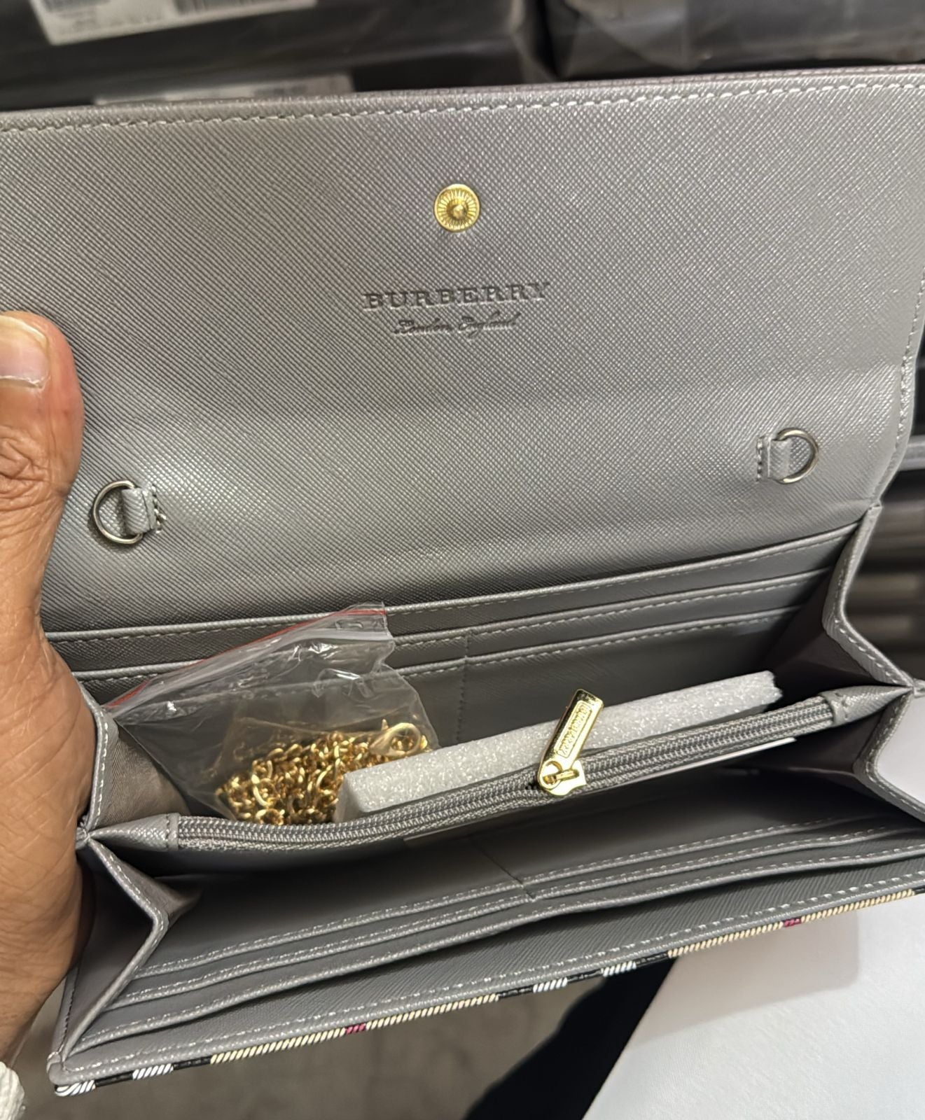 BURBERRY WALLET CUM SLING BAG