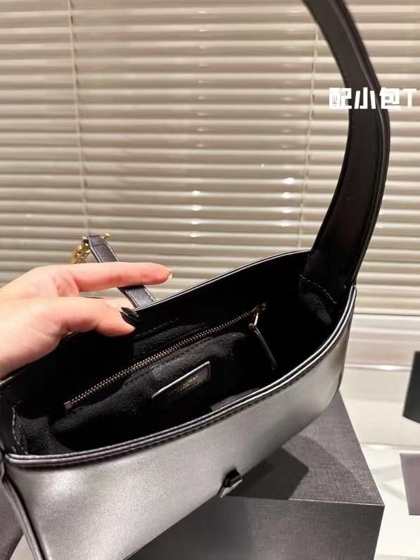 YSL WOMENS CROCO AND PLAIN LE 5 A 7 HOBO