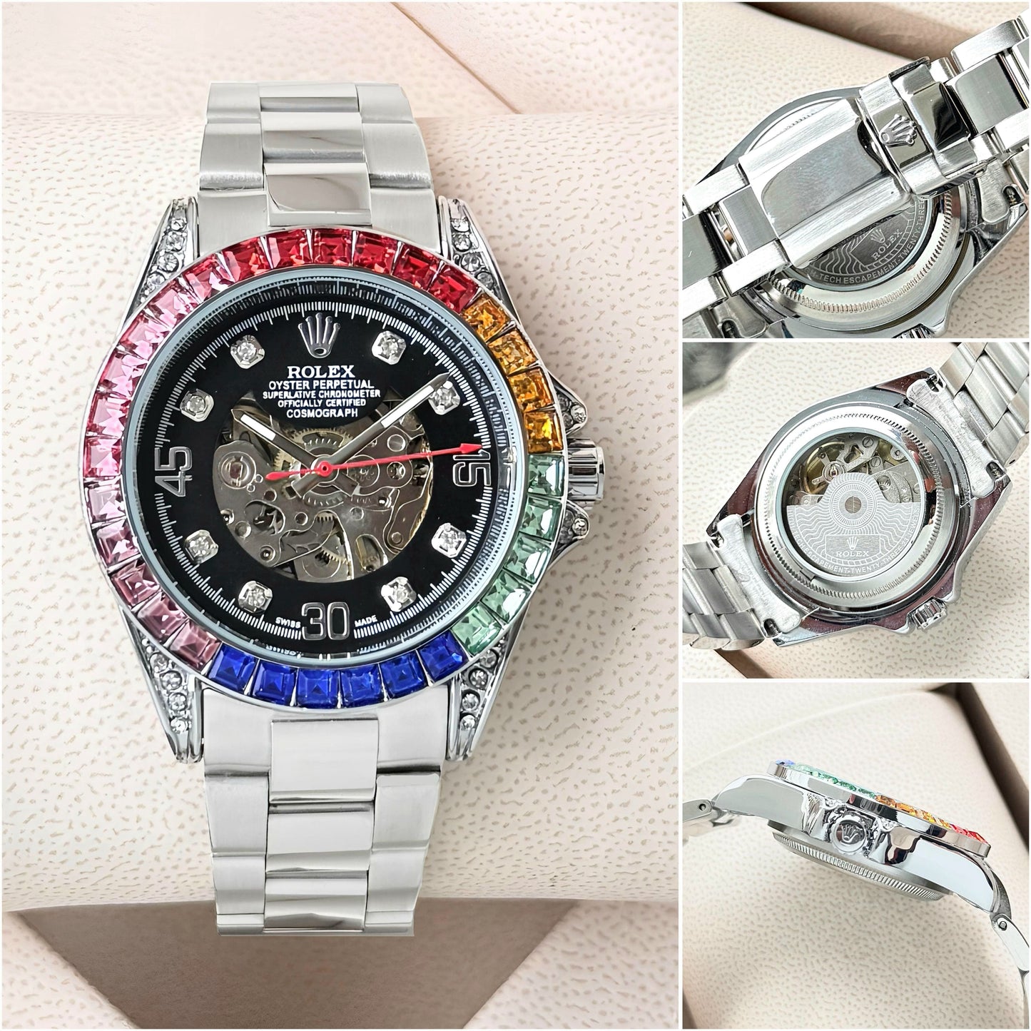 Rolex Rainbow Open Heart Automatic Collection