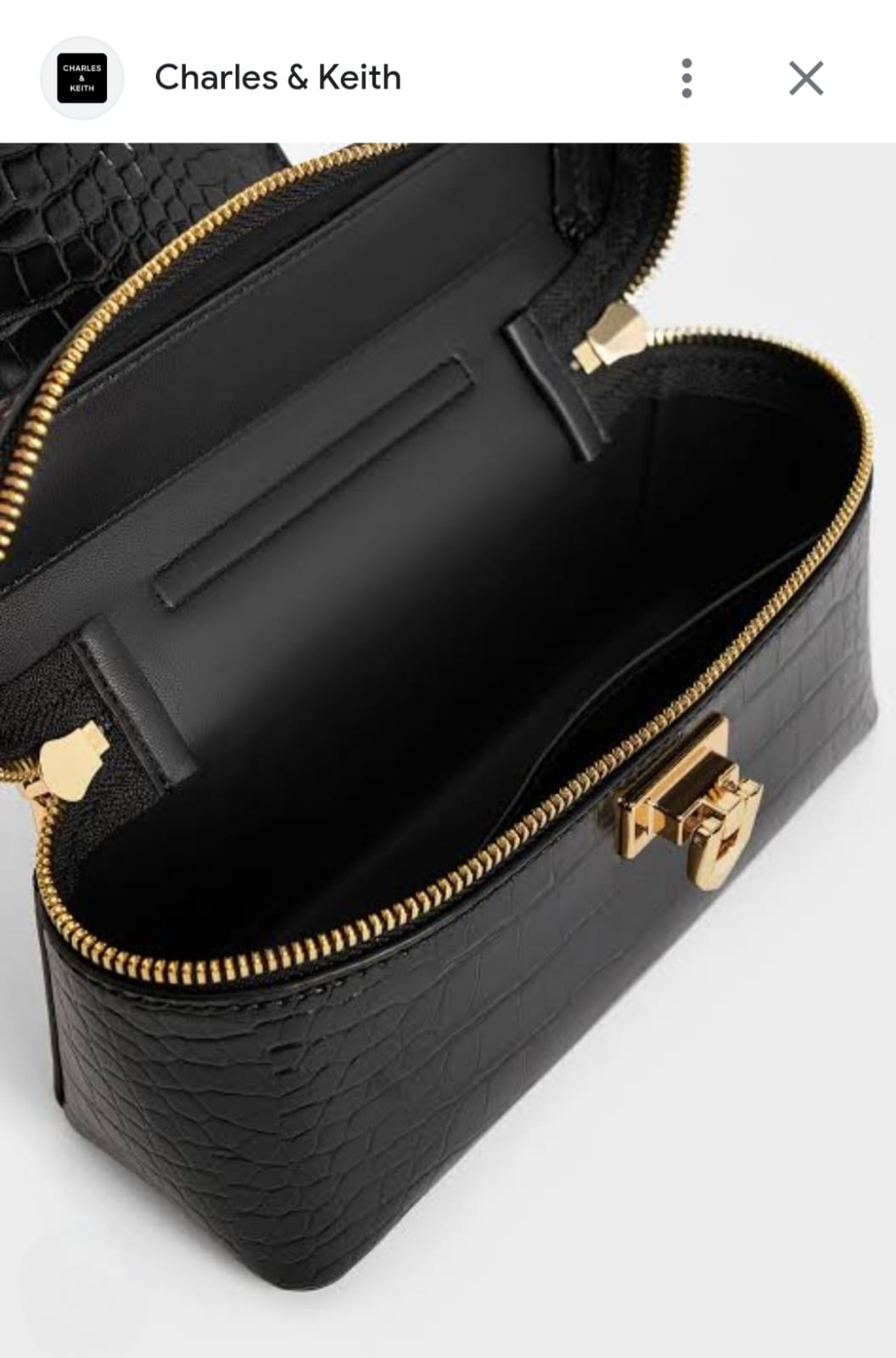 CHARLES & KEITH ARWEN TOP HANDLE VANITY BAG