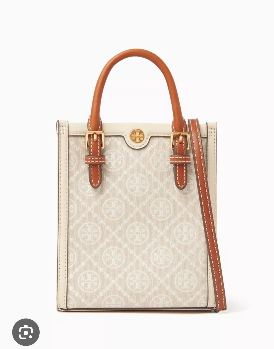 TORY BURCH T MONOGRAM JACQUARD MINI TOTE BAGS