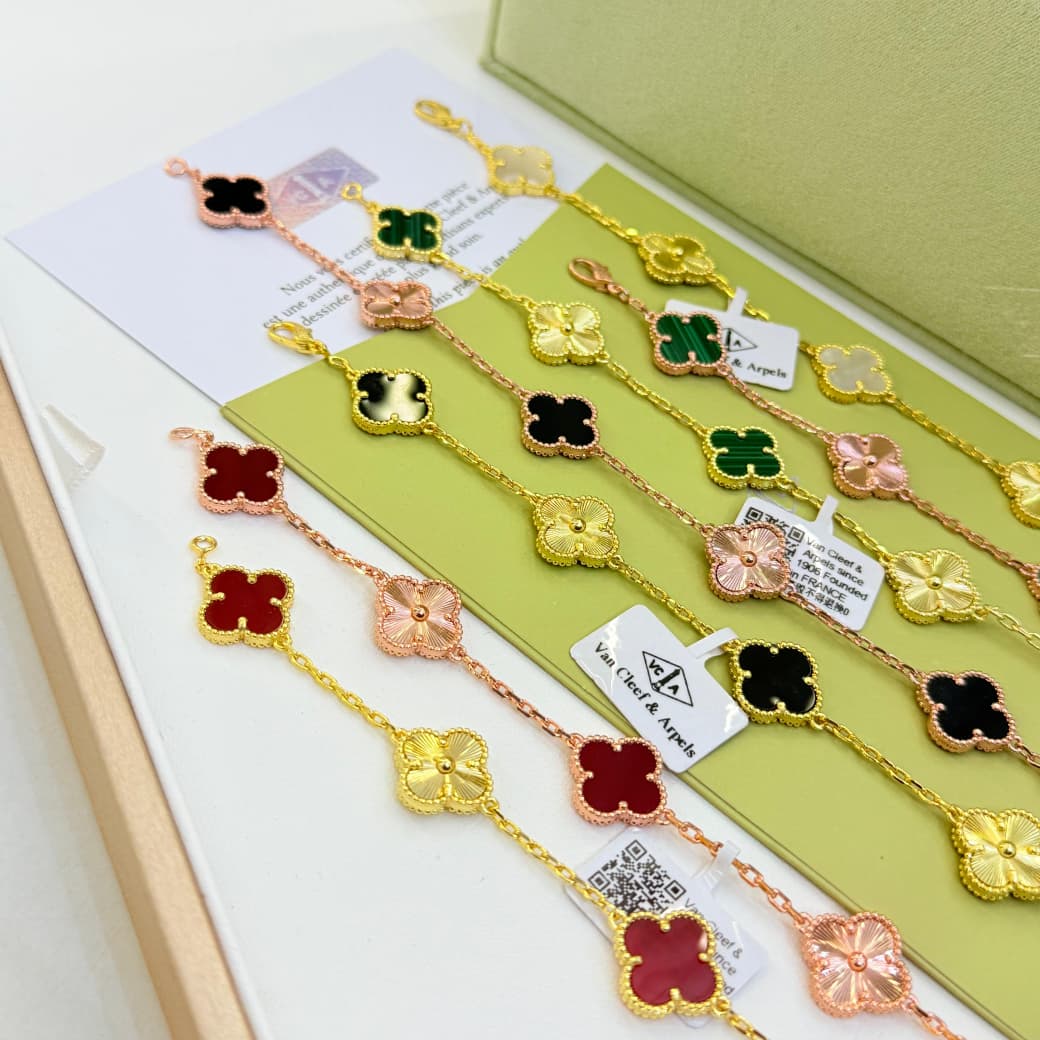 Van Cleef Vintage Alhambra Bracelet With Complete Premium Packaging