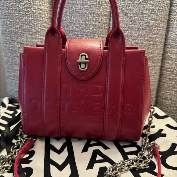 MARC JACOBS TURN LOCK CROSSBODY SMALL TOTE