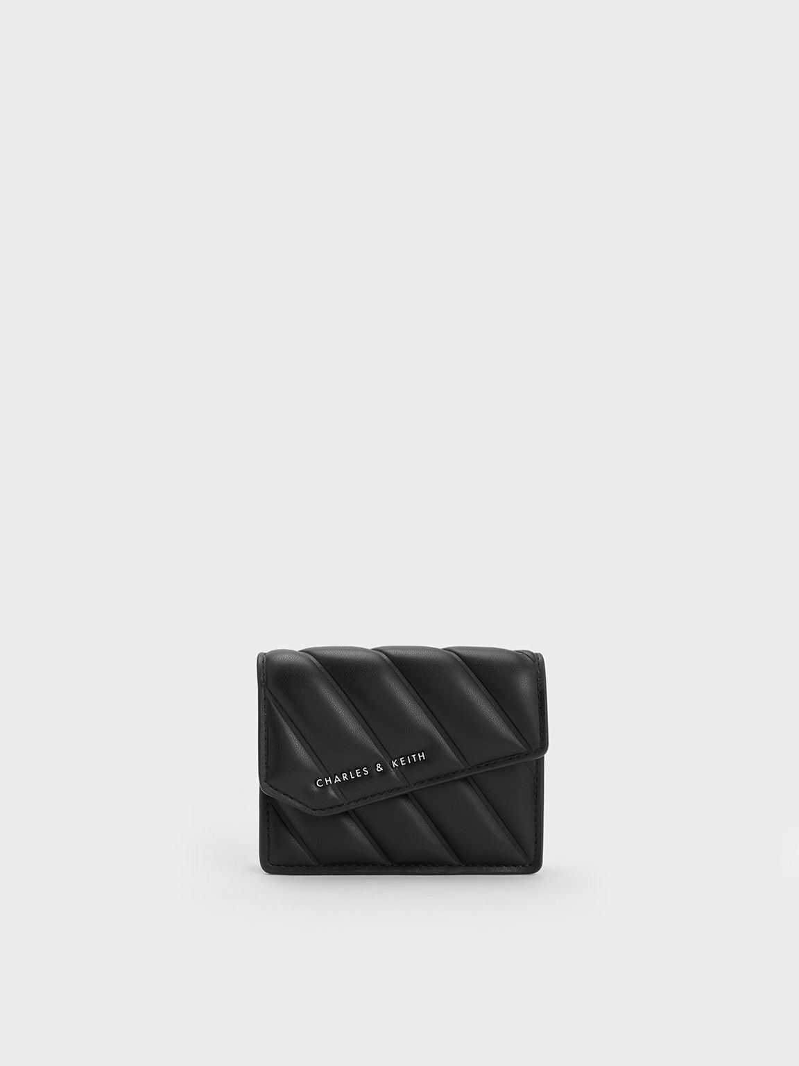 Charles & Keith Mini Asymmetric Flap Sling Bag With OG Box