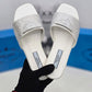 Prada Crystal Diamond Rhinestone Slides With OG Box