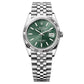 ROLEX DATEJUST STEEL GREEN WATCH