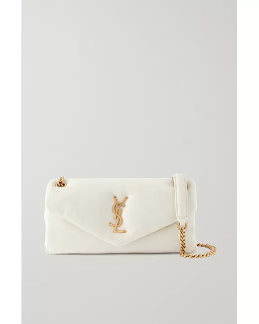 SAINT LAURENT CALYPSO PADDED LEATHER SHOULDER BAG
