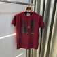 Calvin Klein Maroon Logo Print Premium T-Shirt