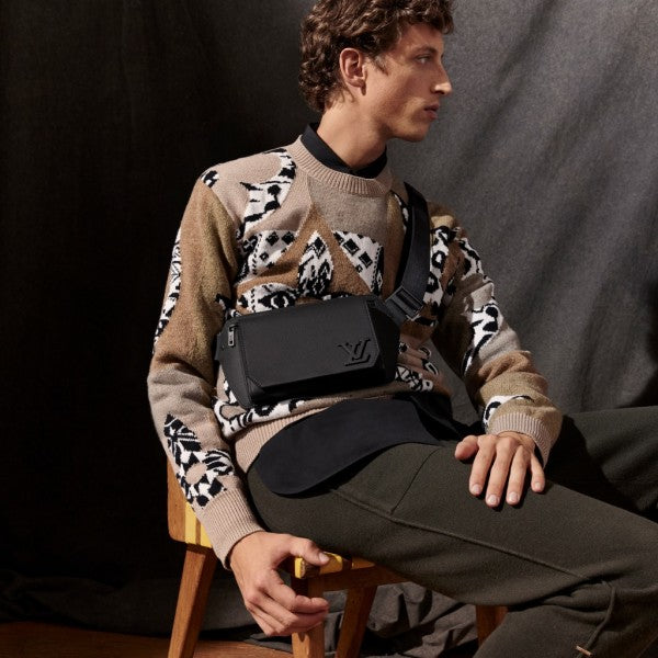 Louis Vuitton LV M57081 Aerogram Takeoff Unisex Sling Bag WIth Dust Bag - LABLEWHORE.COM