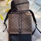 Louis Vuitton Saumur Backpack Monogram Eclipse With Dust Bag Brown - LABLEWHORE.COM