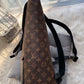 Louis Vuitton Saumur Backpack Monogram Eclipse With Dust Bag Brown - LABLEWHORE.COM