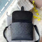 Louis Vuitton LV Saumur Messenger Monogram Eclipse With Dust Bag - LABLEWHORE.COM