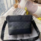 Louis Vuitton LV Saumur Messenger Monogram Eclipse With Dust Bag - LABLEWHORE.COM
