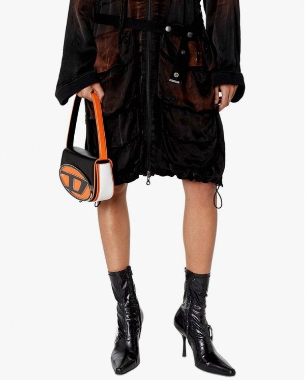 Diesel 1DR Shoulder Bag (Black Orange) - LABLEWHORE.COM