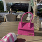 Jacquemus Le Chiquito Croco Small Handbag With OG Box & Dust Bag - LABLEWHORE.COM