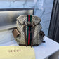 Gucci Beige Ophedia GG Monogram Premium Unisex Backpack
