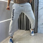 Essential Whitish Embroidery Logo Premium Imported Jogger Sweatpants