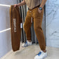Essential Whitish Embroidery Logo Premium Imported Jogger Sweatpants