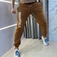 Essential Whitish Embroidery Logo Premium Imported Jogger Sweatpants