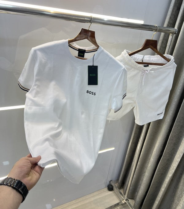 Hugo Boss Logo Print Premium Classic Cord Set