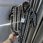 Christian Dior Checks Design premium crochet shirt
