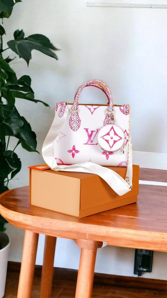 Louis Vuitton LV On The Go Pochette With OG Double Box & Dust Bag Coin Pouch