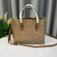 Coach Mollie Leather Tote Bag With Dust Bag & Shoulder Strap