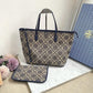 Tory Burch Monogram Tote With OG Box & Dust Bag & Extra Pouch