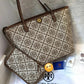 Tory Burch Monogram Tote With OG Box & Dust Bag & Extra Pouch