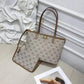 Tory Burch Monogram Tote With OG Box & Dust Bag & Extra Pouch