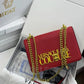 Versace Jeans Couture Saffiano Lock Crossbody Bag
