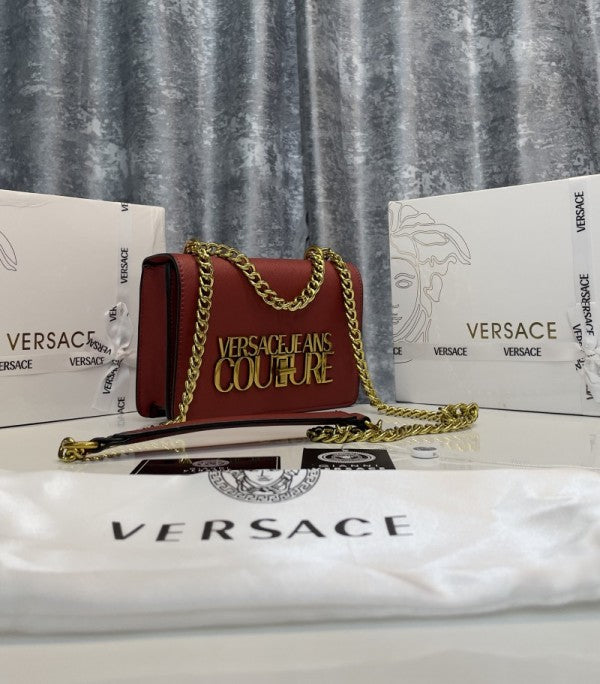 Versace Jeans Couture Saffiano Lock Crossbody Bag