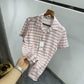 Zara Stripes Premium Relax Fit Half Shirt