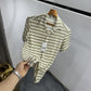 Zara Stripes Premium Relax Fit Half Shirt