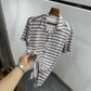 Zara Stripes Premium Relax Fit Half Shirt