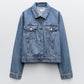 Zara Denim  Premium Classic Denim Jacket