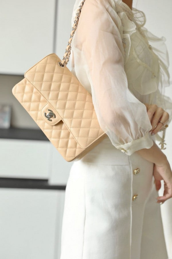 Chanel Classic Jumbo Flap Shoulder Bag With OG Box & Dust Bag