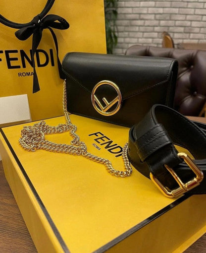Fendi Vittelo Cruise 2Way Street Style Sling Bag & Dust Bag