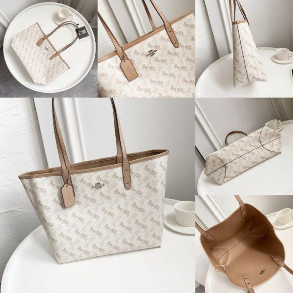 Coach Signature City Tote Bag With OG Box & Dust Bag